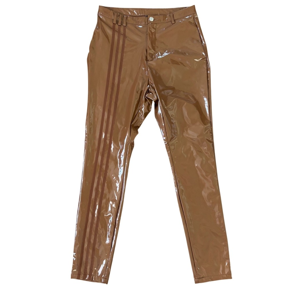 NWT Ivy Park X Adidas Beyonce Brown Latex Pants Women's Sz M